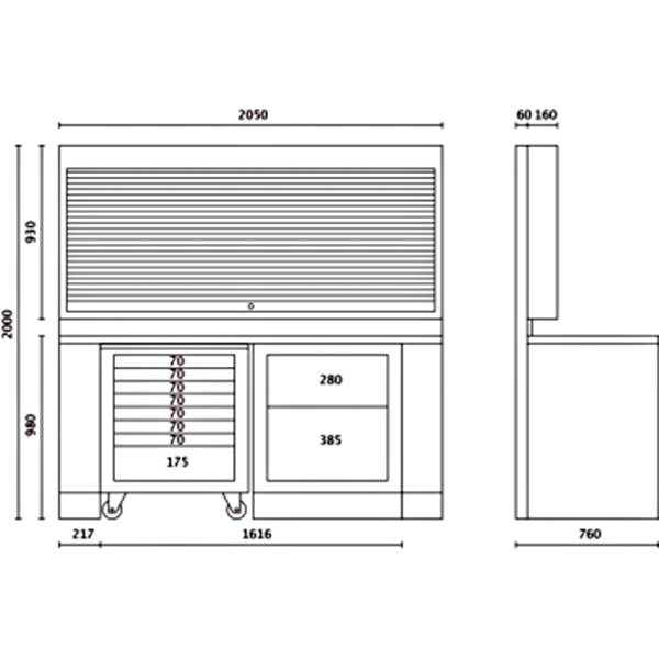 Werkbank C55PB/3 | Beta für Werkzeug Profis Onlineshop